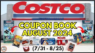 🚨 AUGUST 2024 Costco Coupon Book Grocery Preview Deals 731825🔥Diapers Wipes amp TP [upl. by Salinas]