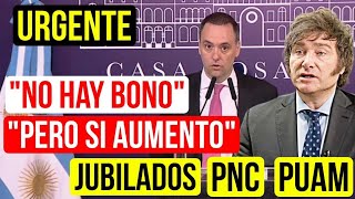 🛑Oficial NO HAY BONO❗ para los Jubilados y Pensionados en Enero del 2024  Gobierno de Milei [upl. by Kallick]