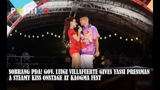 Sobrang PDA Gov Luigi Villafuerte gives Yassi Pressman a steamy kiss onstage at Kaogma Fest [upl. by Jesh431]