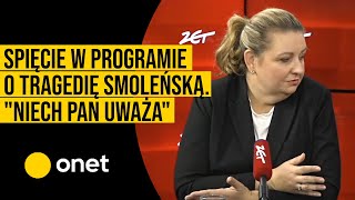 Spięcie w programie o tragedię smoleńską quotNiech pan uważa bo przypomnę ściskanie premieraquot [upl. by Hallvard]