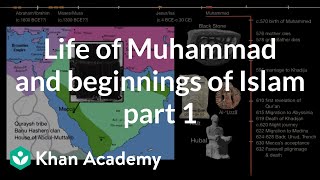 Life of Muhammad and beginnings of Islam part 1  World History  Khan Academy [upl. by Assylla]