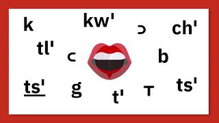 Dakelh Alphabet 5 Glottalized Consonants Lheidli Dialect [upl. by Ddahc]