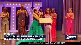 Wichita State University hosts 2024 Miss Juneteenth ICT competition [upl. by Eslek132]