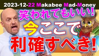 【米国株】笑われてもいい！とにかく今ここで、少しは利確すべき！リスクとリターンを考えよ！【ジムクレイマー・Mad Money】 [upl. by Harwin]