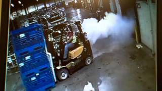 Forklift explosion [upl. by Madlin]