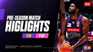 NBL25 highlights Preseason Sydney Kings vs New Zealand Breakers [upl. by Yobybab200]