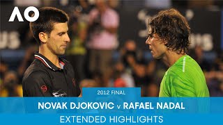 Novak Djokovic v Rafael Nadal Extended Highlights  Australian Open 2012 Final [upl. by Kcaz849]