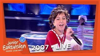 Mariam Romelashvili  Odelia Ranuni  Georgia  2007 Junior Eurovision Song Contest [upl. by Elolcin]