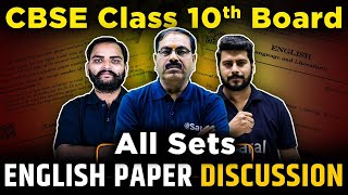 Class 10 English Paper Discussion 2024 Class 10 English answer key 2024  CBSE Class 10 Board Exam [upl. by Xavler214]