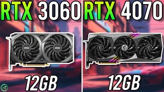 RTX 3060 12GB vs RTX 4070  R7 5700X3D  Insane Upgrade [upl. by Rosenberger]