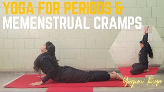 Menstrual cramps  Yoga for Periods amp Menstrual cramps  Yogini Riya [upl. by Aihsiyt]