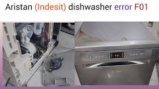 How to fix error F01 in Ariston Indiset dishwasher Ariston dishwasher me F01 error Kun hota h [upl. by Aselehc]