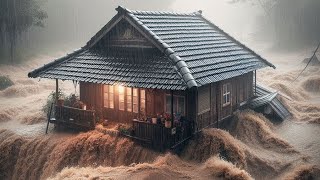 Fall Asleep in Less Than 3 Minutes with Heavy Rain amp Thunder on Farmhouse Roof [upl. by Sedlik]