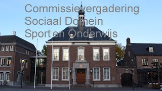 Commissie vergdering Sociaal Domein Sport en Onderwijs 3 oktober 2024 [upl. by Barkley]