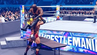 Bobby Lashley Vs Batista Extreme Rules Match WrestleMania 38 WWE 2K24 [upl. by Jewel]