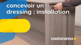 Concevoir un dressing  installation Castorama [upl. by Lorain586]