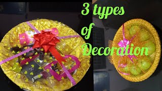 Plate Decoration ideasHow to do Function Plate Decoration on your ownSeer varisai thattu Decor [upl. by Atteinotna13]