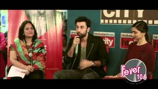 Ranbir Kapoor and Deepika Padukone at Fever 104 FM studio  Tamasha [upl. by Alyda]