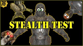 Fallout 76  Weightless vs Chameleon vs Unyielding vs CSA Armor Field Testing 7 [upl. by Neirod]