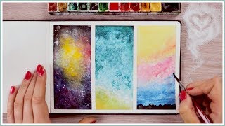 Using Salt  Watercolor Painting Ideas amp Techniques for Beginners Art Journal Thursday Ep 44 [upl. by Mil]