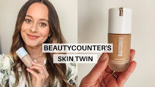 NEW BEAUTYCOUNTER SKIN TWIN FOUNDATION REVIEWTUTORIAL [upl. by Nylrak67]