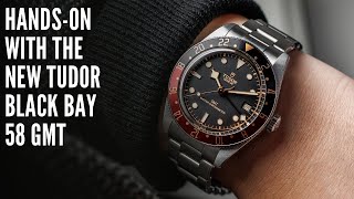 The New TUDOR Black Bay 58 GMT Is Here HandsOn at Watches amp Wonders [upl. by Hnaht191]