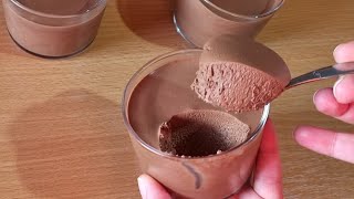 Dessert au chocolat 🍫 avec seulement 1 oeuf  Recette facile et rapide [upl. by Dew615]