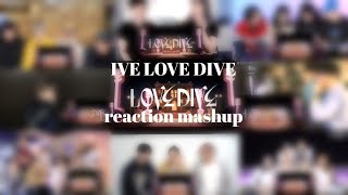 IVE LOVE DIVE mv reaction mashup [upl. by Anilem]