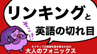 ネイティブの英語が聞き取れないのは、音の切れ目をまちがえてるから？英語のリンキング（リエゾン）英語と日本語の音節の違い・大人のフォニックス173 [upl. by Charla]