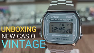 UNBOXING NEW CASIO VINTAGE A168WA3AYES [upl. by Aliac]