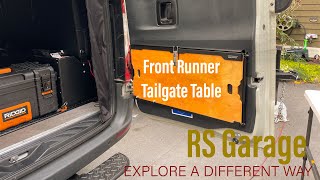 Sprinter 4x4 Front Runner DROP DOWN TAILGATE TABLE for Sprinter van [upl. by Ecnatsnoc]