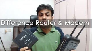 Difference Between Modem amp Routers  Geekyranjit Explains [upl. by Retswerb]