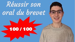 Comment avoir 100  100 à loral du brevet [upl. by Euqinor]