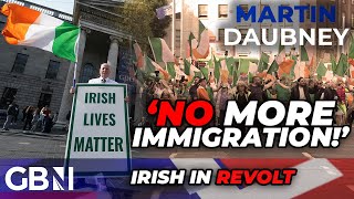 NO MORE immigration Irish FLOOD Dublin streets in FURY to demand END to mass migration [upl. by Ycrad]