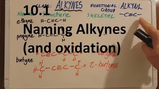 101 Naming Alkynes and oxidation SL IB Chemistry [upl. by Harlan509]