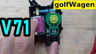 VW Golf 5 V71 motor 01274 position about fix repair V71 flap V113 flap [upl. by Gregor]