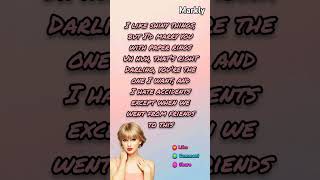 Taylor Swift  Paper Rings taylorswift paperrings song songs lyrics lyricvideo lyric [upl. by Annoyed]