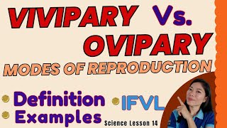 MODES OF REPRODUCTION VIVIPAR  OVIPARY SCIENCE 5 quotTheQsAcademy quotLessons Worth Learningquot [upl. by Ahsitam]