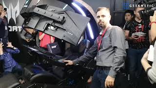 Silla gaming motorizada ACER Throne  IFA 2018 [upl. by Wernher610]