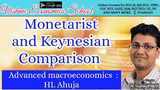 monetarist and Keynesian comparison part 1  Monetarist theory  upsc economics optional  ugc net [upl. by Pancho953]