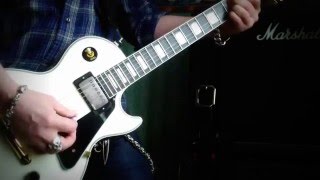 Gibson Les Paul Custom EMG Pickups  5766 Set Marshall  Test Impro [upl. by Wolfort]