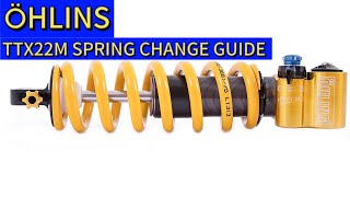 HOW TO OHLINS TTX22M COIL SPRING CHANGE GUIDE [upl. by Saibot]