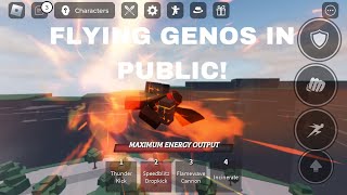 Patched😭 Genos Flying Glitch Tutorial TSB [upl. by Jahdol140]