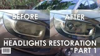 Headlights Restoration Part 1 [upl. by Huggins507]