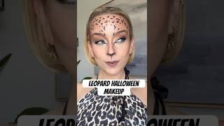 Leopard Makeup Tutorial 🐾 halloween leopard catmakeup makeuptutorial [upl. by Imij]