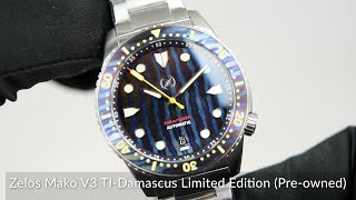 Zelos Mako V3 TIDamascus Limited Edition Preowned [upl. by Asaeret]