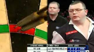 2011 PDC  WDC van Barneveld vs Hine  5  5 [upl. by Aeriela]