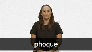 How to pronounce PHOQUE in French [upl. by Dahaf]