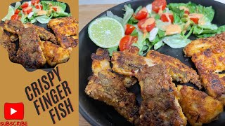 Crispy and Spicy Finger Fish Fry Recipe By Nadia Khan Finger Fish Fry recipeEasy to Fry Fish [upl. by Bernat428]