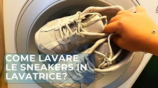 COME LAVARE LE SCARPE DA GINNASTICA IN LAVATRICE [upl. by Llekcm]